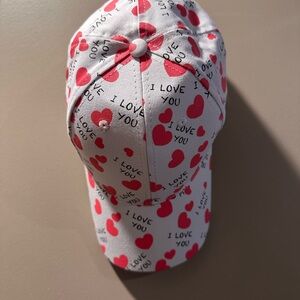 Valentine’s Day Heart Print 'I Love You' Cap